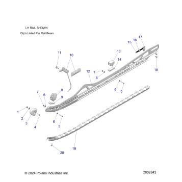 SUSPENSION, RAIL BEAM ASM, LH/RH - S26TLG8RS (C602843)