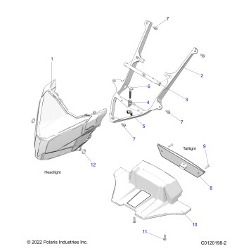 ELECTRICAL, HEADLIGHT and TAILLIGHT - S26TFN6RSP/RSL (C0120198-2)