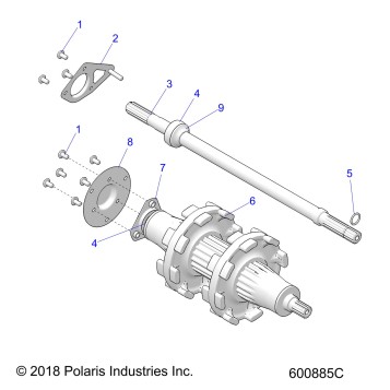 DRIVE TRAIN, JACKSHAFT and DRIVESHAFT - S20EEC8PS ALL OPTIONS (600885C)