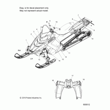 BODY, DECAL, BLACK SIDE PANEL - S16CW6 (600012)