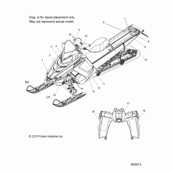 BODY, DECAL, ORANGE SIDE PANEL - S16CW6(600013)