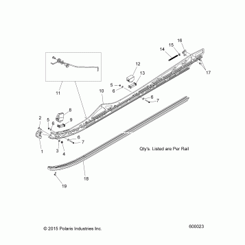 SUSPENSION, RAIL MOUNTING - S18EFT8P ALL OPTIONS (600023)