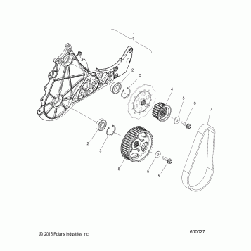 DRIVE TRAIN, QUICKDRIVE BELT SYSTEM - S16EG6 ALL OPTIONS (600027)