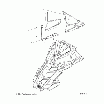 BODY, WINDSHIELD - S18EFT8P ALL OPTIONS (600031)