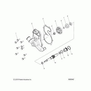 ENGINE, WATER PUMP - S18EFT8P ALL OPTIONS (600042)