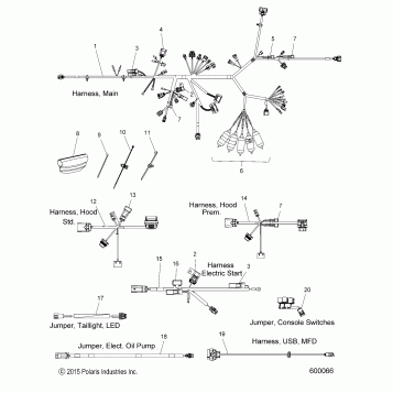 ELECTRICAL, WIRE HARNESS - S16ED8/EH8 ALL OPTIONS (600066)