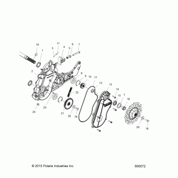 DRIVE TRAIN, CHAINCASE - S18EFT8P (600072)