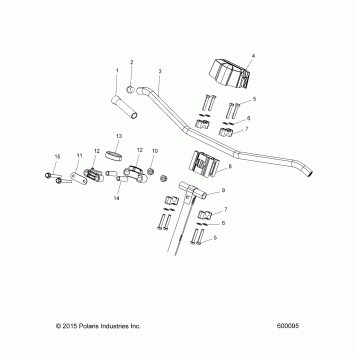 STEERING, UPPER and HANDLEBAR ASM. - S17DDE6PSL (600095)