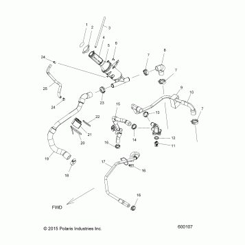 ENGINE, COOLING SYSTEM - S16EL8PE/PS/PSL ALL OPTIONS (600107)