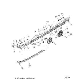 SUSPENSION, RAIL MOUNTING - S16EL8PE/PS/PSL ALL OPTIONS (600111)