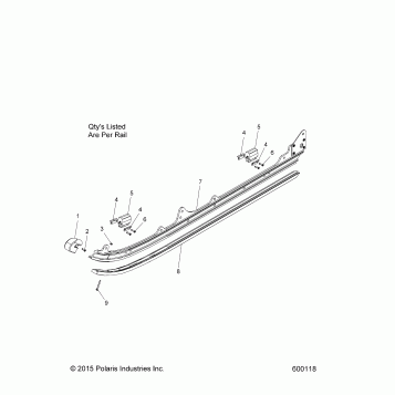 SUSPENSION, RAIL ASM. - S17SJA5B ALL OPTIONS (600118)