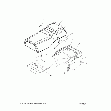 BODY, SEAT ASM. - S17SJA5B ALL OPTIONS (600121)