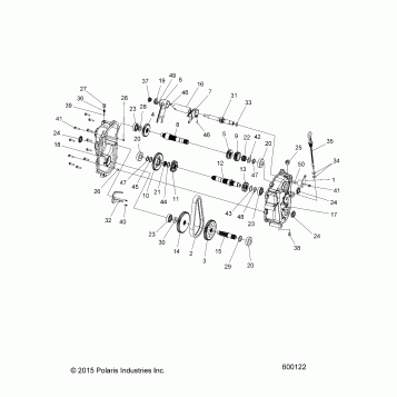 DRIVE TRAIN, GEARCASE - S17SJA5B ALL OPTIONS (6000122)