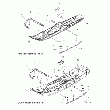 STEERING, SKI ASM. - S17SJA5B ALL OPTIONS (600123)