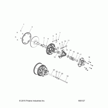 DRIVE TRAIN, CLUTCH, PRIMARY - S17SJA5B ALL OPTIONS (600127)