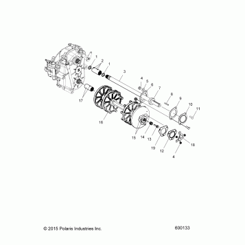 DRIVE TRAIN, DRIVE SHAFT and JACK SHAFT - S17SJA5B ALL OPTIONS (600133)