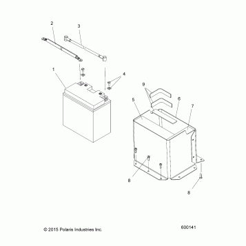 ELECTRICAL, BATTERY - S17SJA5B W/ELEC. START (600141)