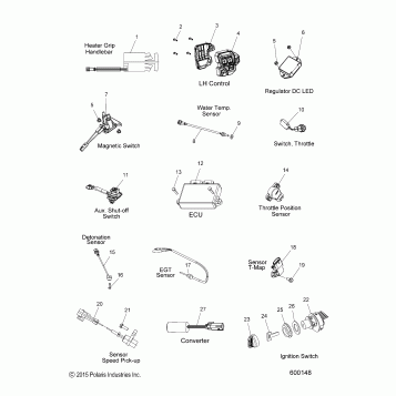 ELECTRICAL, SWITCHES, SENSORS and COMPONENTS - S16DS8 ALL OPTIONS (600148)