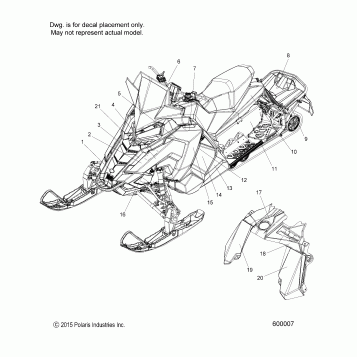 BODY, DECAL, SNOW CHECK (LTD) - S16DP8 (600152)