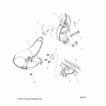 ENGINE, EXHAUST - S16CK6/CM6 ALL OPTIONS (600157)