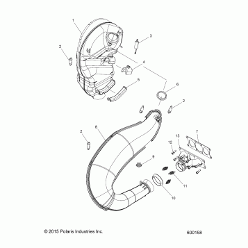 ENGINE, EXHAUST - S16DS6 ALL OPTIONS (600158)