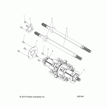 DRIVE TRAIN, JACKSHAFT and DRIVESHAFT - S16EG6 ALL OPTIONS (600164)
