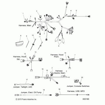 ELECTRICAL, WIRE HARNESS - S16EG6 ALL OPTIONS (600166)