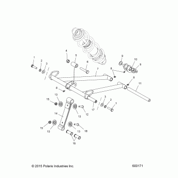 SUSPENSION, TORQUE ARM, FRONT - S16EG6 ALL OPTIONS (49SNOWFTA12800PRMK)