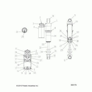 SUSPENSION, SHOCK, FRONT TRACK, LTD (7044382) - S16DP8 ALL OPTIONS (600176)