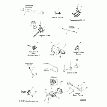ELECTRICAL, SWITCHES, SENSORS and COMPONENTS - S16CK6/CM6 ALL OPTIONS (600182)
