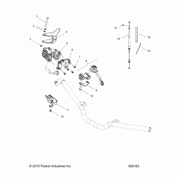ENGINE, THROTTLE CONTROL ASM. - S16CK6/CM6 ALL OPTIONS (600183)