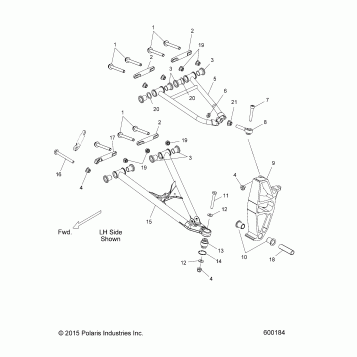 SUSPENSION, CONTROL ARMS and SPINDLE - S16CK6/CM6 ALL OPTIONS (600184)