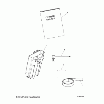 TOOLS, BELT HOLDER, and OWNERS MANUAL - S16DP8 ALL OPTIONS (600189)