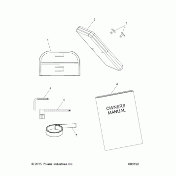 TOOLS, TOOL KIT and OWNERS MANUAL - S16CW6 ALL OPTIONS (600190)
