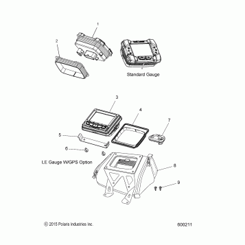 ELECTRICAL, MULTI FUNCTION GAUGE - S16CW8 ALL OPTIONS (600211)