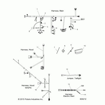 ELECTRICAL, WIRE HARNESS - S16CW8 ALL OPTIONS (600212)