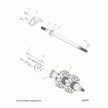DRIVE TRAIN, JACKSHAFT and DRIVESHAFT - S18EEC8P ALL OPTIONS (600238)
