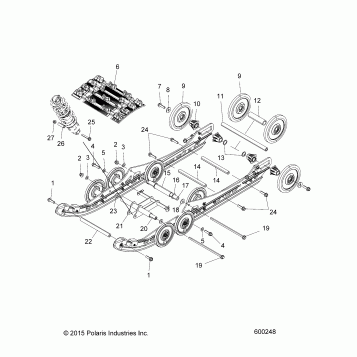 SUSPENSION, REAR and TRACK - S19DCLPS/6PEM (600248)