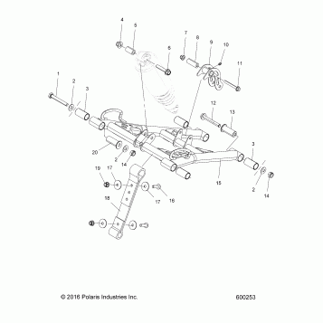 SUSPENSION, TORQUE ARM, FRONT - S18EER6PSA/PSL/PEL (600253)