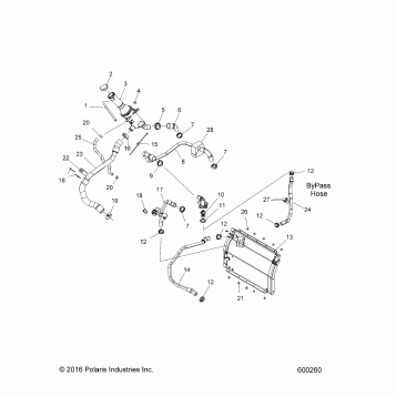 ENGINE, COOLING SYSTEM - S18ELS8P ALL OPTIONS (600260)