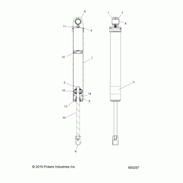 SUSPENSION, SHOCK, REAR TRACK (7044428) - S18EER6PSA/PSL/PEL (600297)