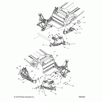 CHASSIS, BULKHEAD ASM. - S17EFK6 ALL OPTIONS (600300)