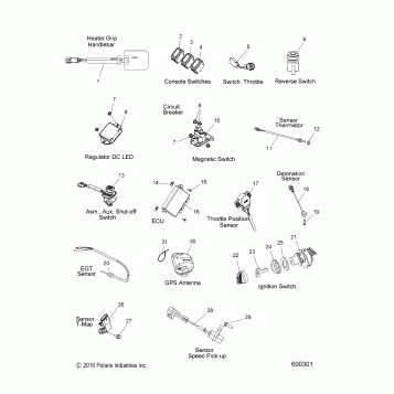 ELECTRICAL, SWITCHES, SENSORS and COMPONENTS - S17EFK6 ALL OPTIONS (600301)