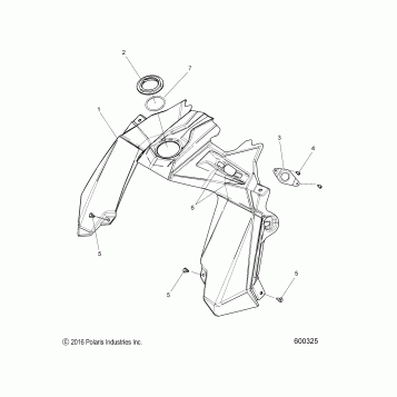 BODY, CONSOLE - S18DCH8PS ALL OPTIONS (600325)