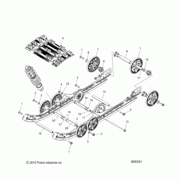 SUSPENSION, REAR and TRACK - S18DCH8PS ALL OPTIONS (600331)