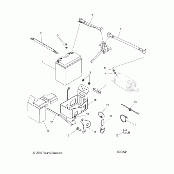 ELECTRICAL, BATTERY BOX  ASM. - S17CED5 ALL OPTIONS (600341)