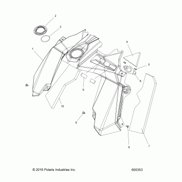 BODY, CONSOLE - S19DCL6PS/6PEM (600353)