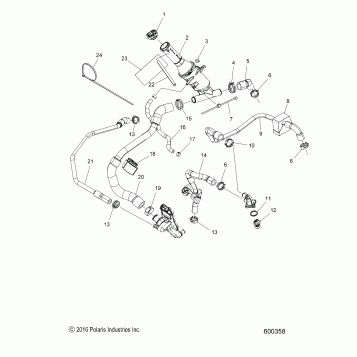 ENGINE, COOLING SYSTEM - S21EDP6PS ALL OPTIONS (600358)