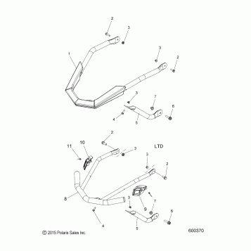 BODY, BUMPER, FRONT - S16CW8 ALL OPTIONS (600370)