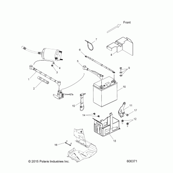 ELECTRICAL, BATTERY and CABLES - S17CBA6/CBB6 ELEC. START (49SNOWBATTERY13LE)